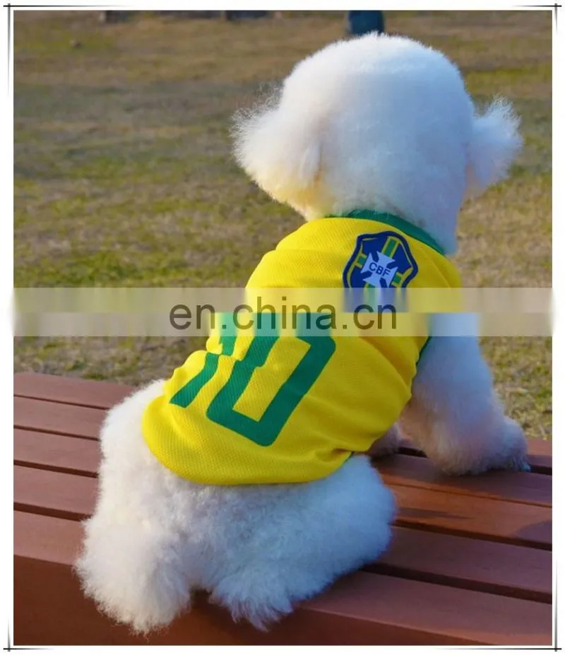 Pet Dog Clothes World Cup Shirt Dog Clothes Dog Summer Casual Shirt