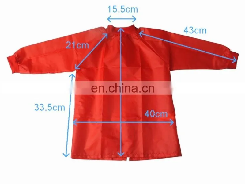 Red Colour 100% Polyester Kids Smock