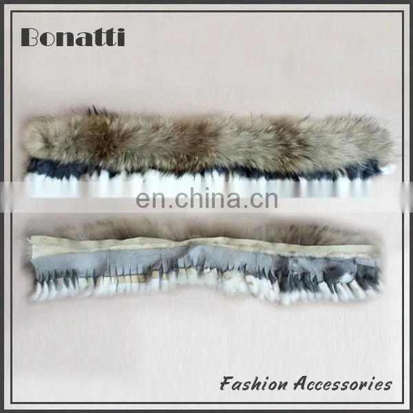 Rabbit fur accessories for winter shoes