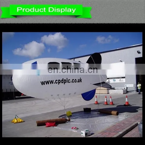 flying Inflatable zeppelin airplane advertising helium blimp for promotion