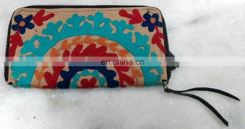 Banjara Clutch Bags For Ladies Jaipur Fine sujani Embroidery Color Full Worked,Handcrafted Designer Wholesale Gujarati Bags