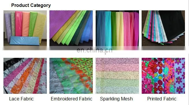New Black Floral Nylon Spandex Metallic Net Fabric