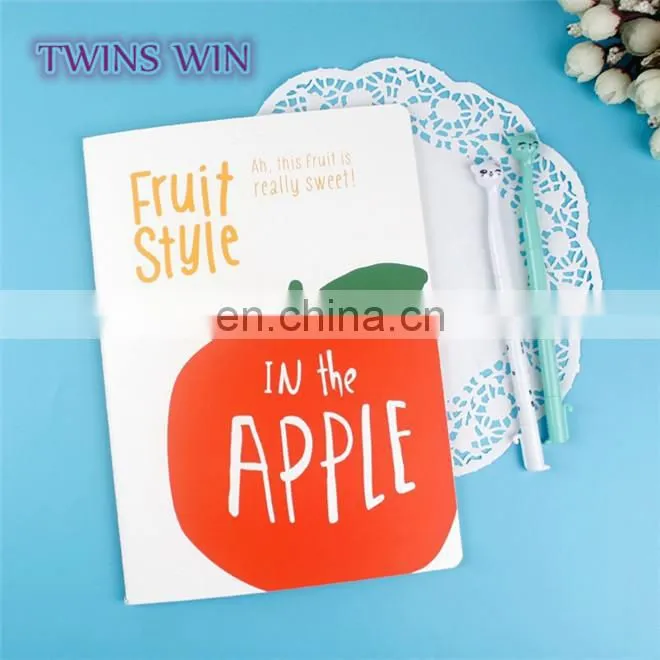 Czech Republic popular wholesale school stationery promotion high quality creative cheap fruit design paper notebooks