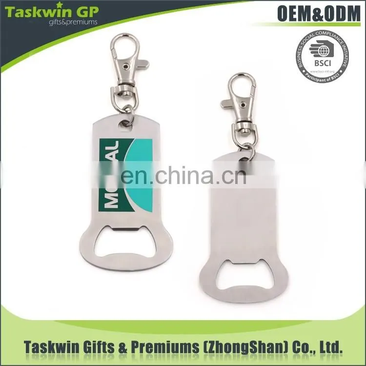 High quality metal custom bottle opener keychain with your own logo design