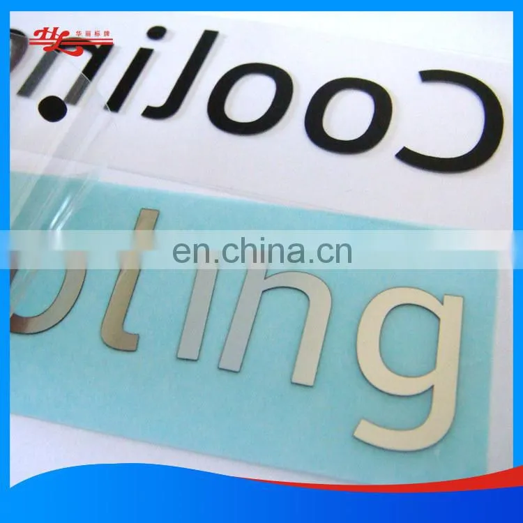 Custom made self-adhesive PET sticker with glossy surface