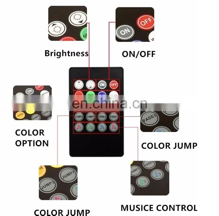 Car styling Wireless Remote/Music/Voice Control Interior Floor Foot Decoration Light Cigarette LED Atmosphere RGB