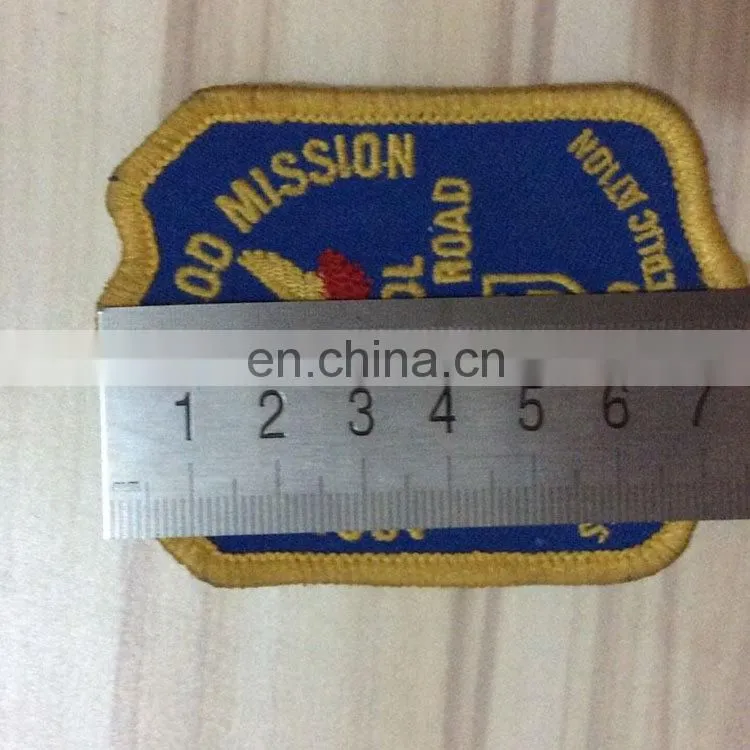 Customized fabric school embroidery Badges