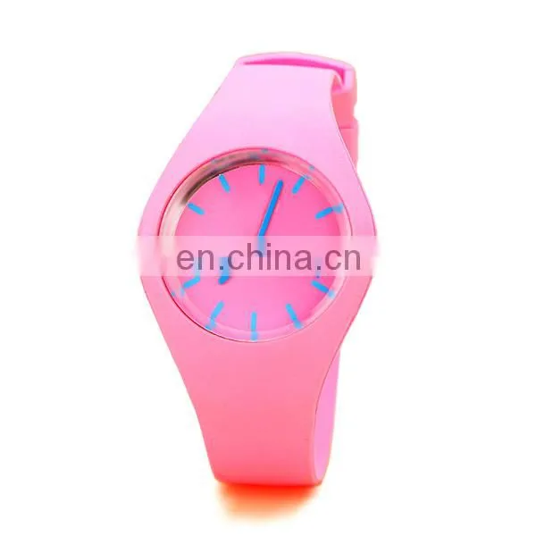 Hot sale quartz wrist watch cute girls watch silicon watch