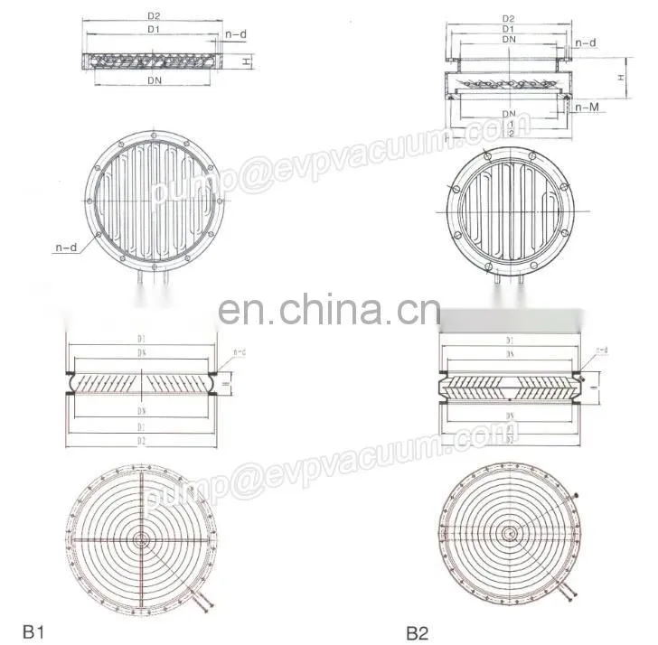 water cooling baffle for vacuum pump sold to Germany