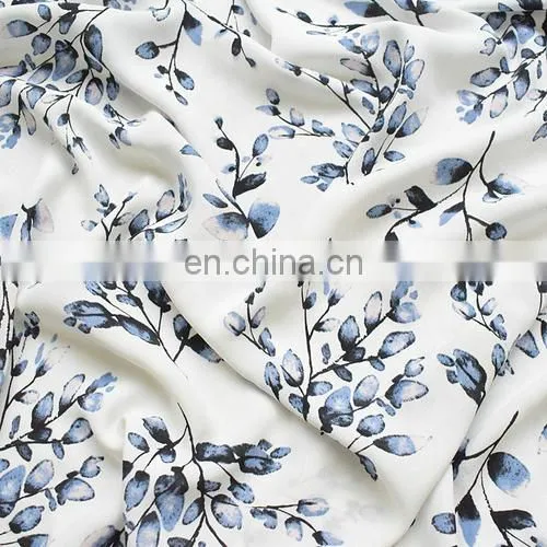 custom 100% polyester printed chiffon fabric design