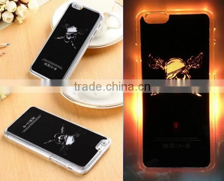 mobile phone shell, colorful LED protective sleeve, flash shell