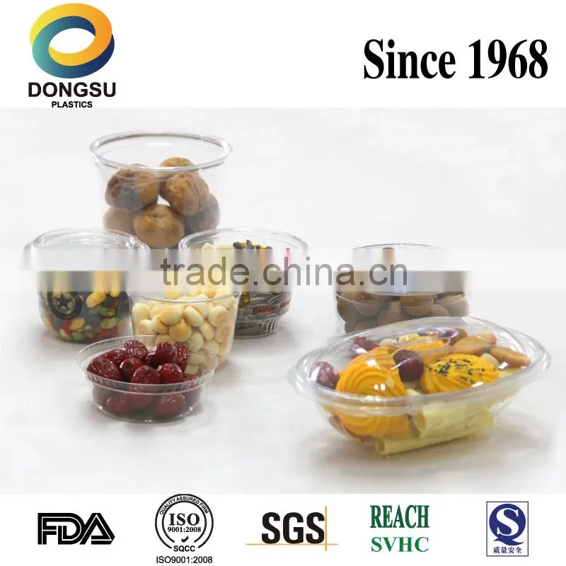 take away tableware plastic smoothie round containers for fruit or vegetables wholesale