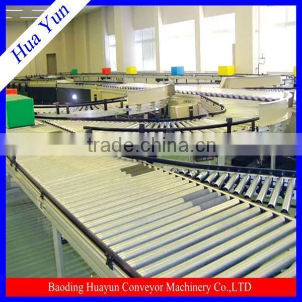 Heavy Load Long Distance Gravity Roller Conveyor For Luggage