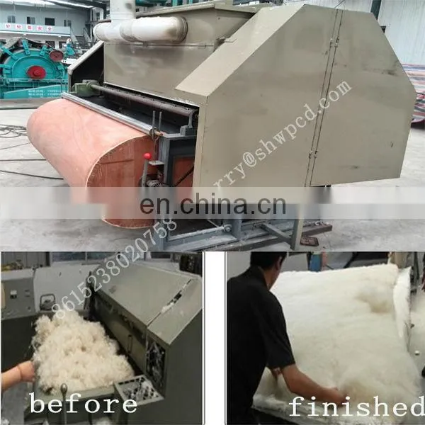 automatic wool carding machine for fiber waste clothes/ sheep wool spinning machines