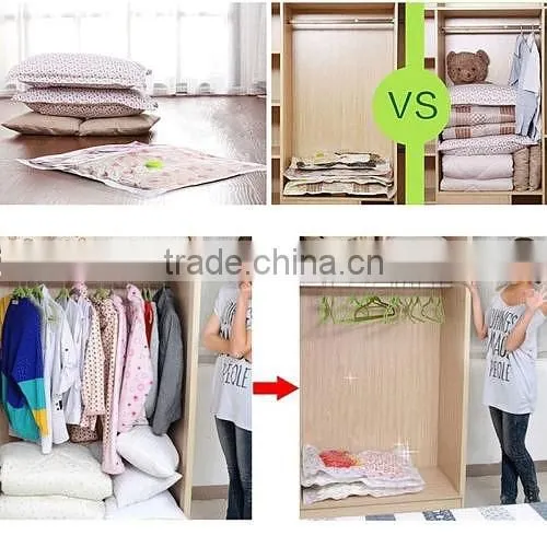 2pcs Customized plastic household storage protection bags vacuum storage bag