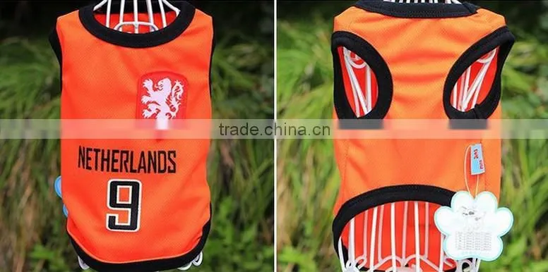 football clothes model world cup team pet dog clothes dog dresses