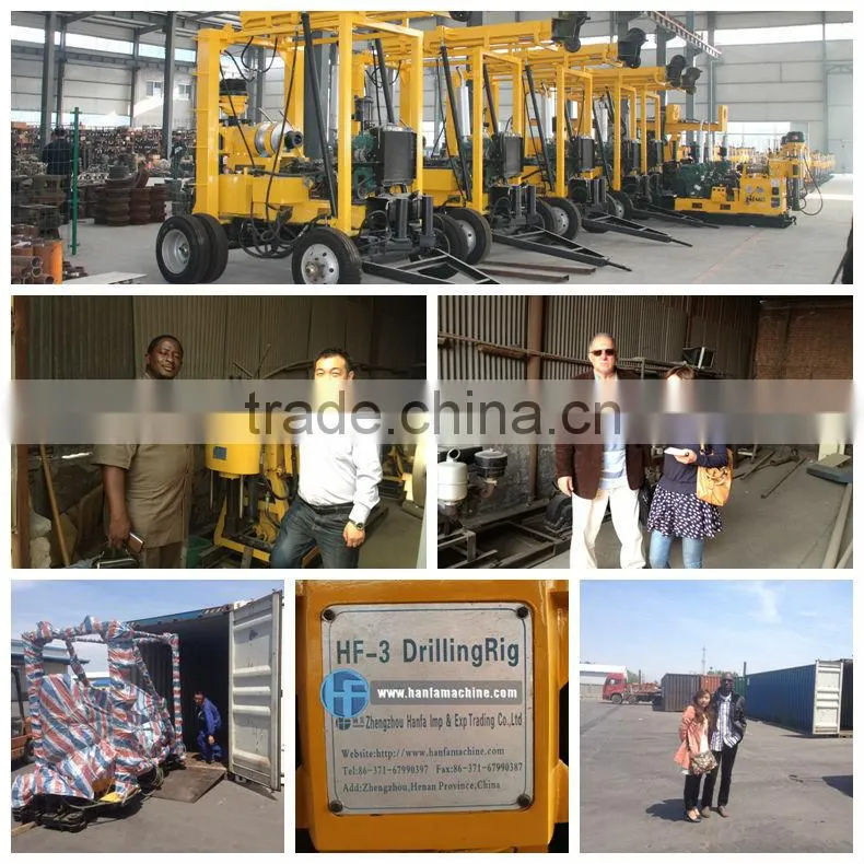 easy operation,trailer mounted type , HF-3 multi-functional deep water well drilling rig