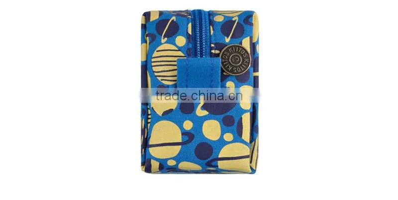 Square printed cartoon makeup bags waterproof hanging toiletry bag cute makeup bags