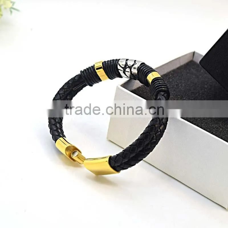 wholesale modern jewelry bracelet gold plated magnet clasp promotional bracelets