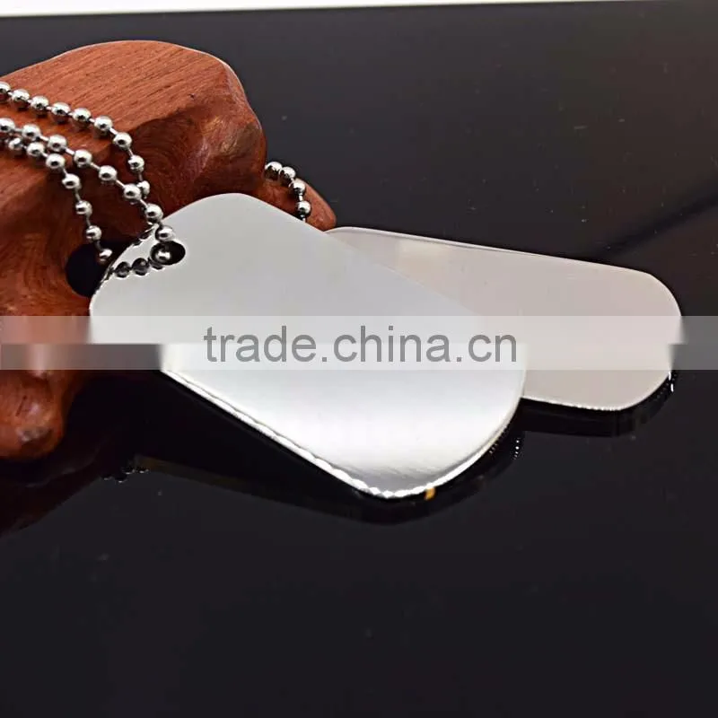 wholesale fashion jewelry custom laser logo words stainless steel couple pendant