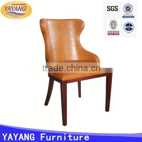 modern high back heavy duty metal leather dining room chairs wood furniture