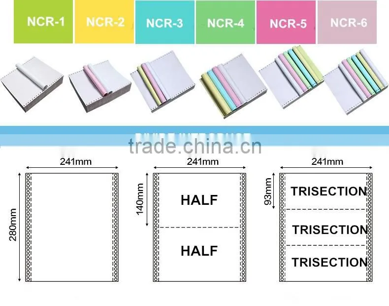 9*11''(3-ply )Continuous Computer Paper List