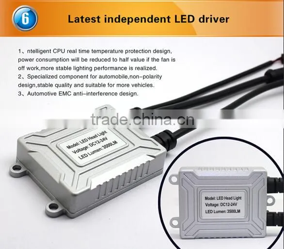All in one 4S led headlight DC12~24V 3500lm led headlamp h8 for all motorcycles and cars