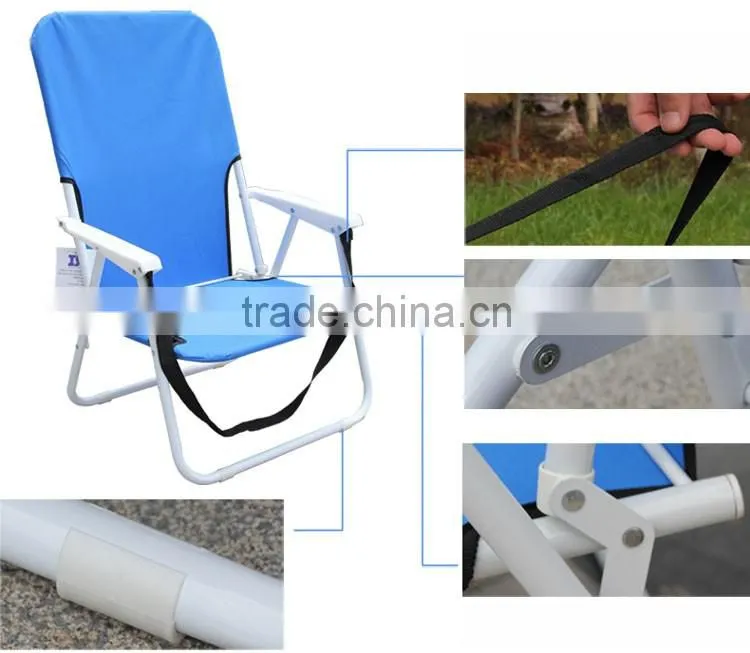 New Design Beach Fishing Portable Folding Facial Chair High Back Camping Stool Chairs