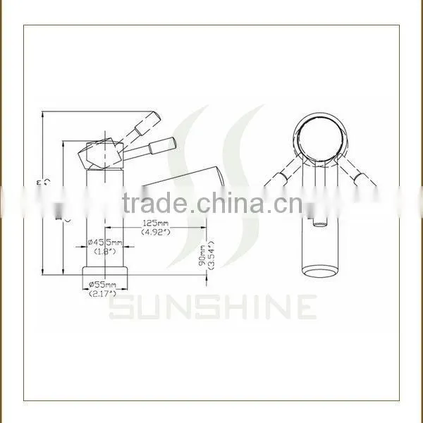 FT-A-26B Australia style stainless steel basin faucet for export