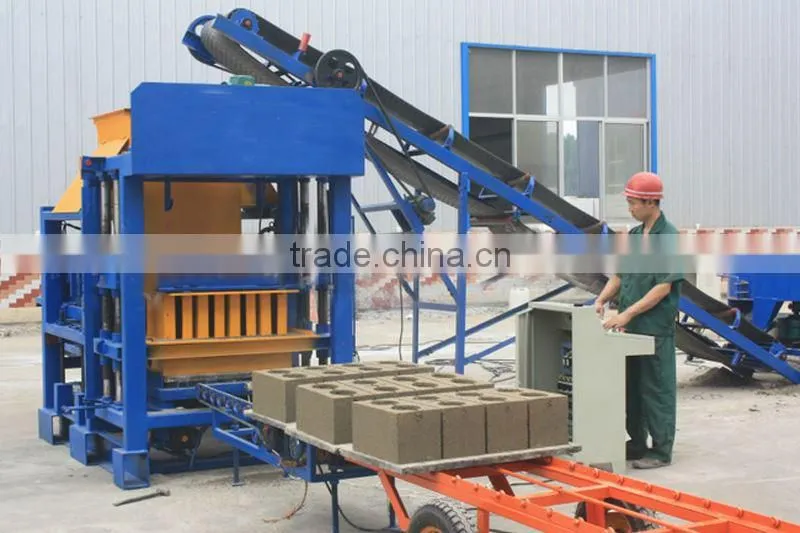 QTF4-25 building machine line hollow block making machine