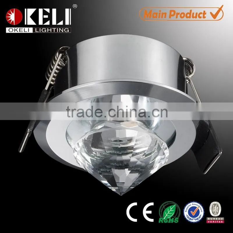 Top quality 1W spot lights led crystal light
