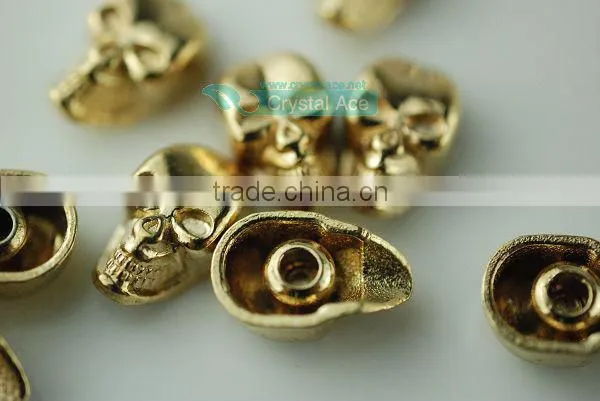 Fashion crystal rivet with cap coat alloy metal button for garment