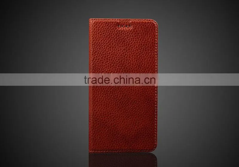 Simple Series Genuine Leather case Flid Cover Case For Xiaomi Red Mi Note 2 Flid CASE with six colors MT-4375