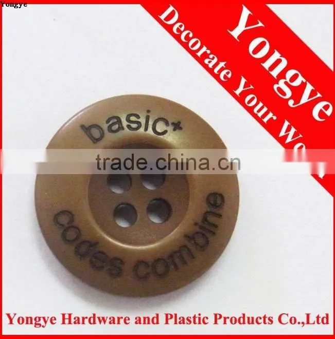 Resin coat button