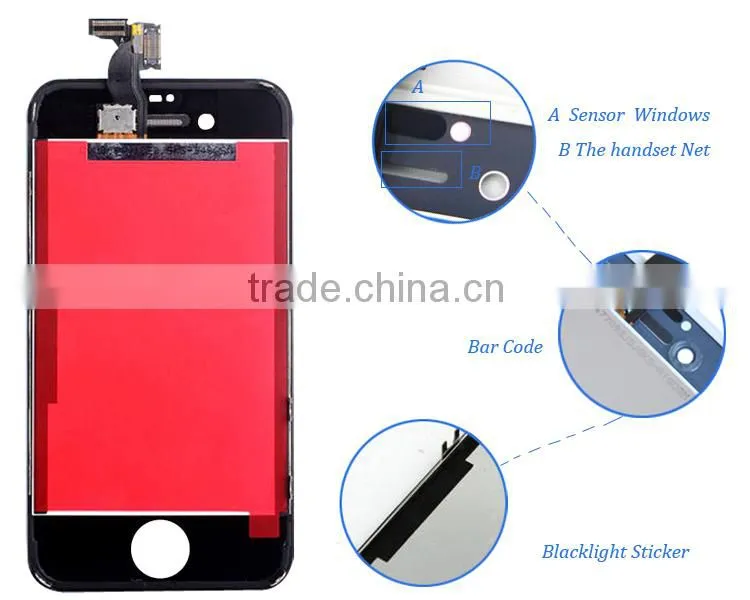 Alibaba China Gold Suppliers original for iphone 4 screen replacements,display for iphone 4 parts