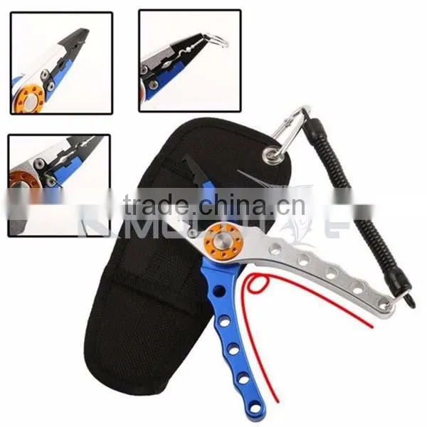 Multifunctional High Quality Outdoor Fishing Tackle Aluminum alloy Fishing Pliers Kmucutie Pliers CHQZ1