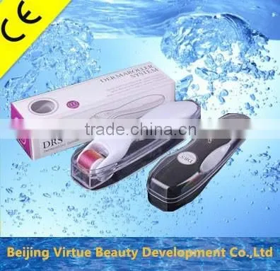 Personal Beauty care derma roller with 4 heads and disinfecting zone derma roller