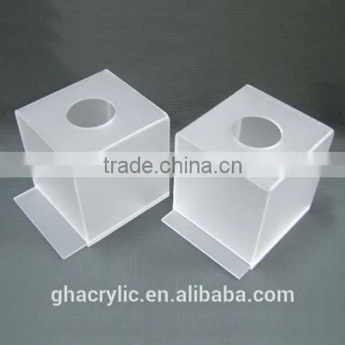 Customized acrylic clear paper box, small acrylic box