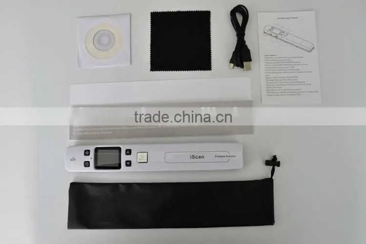 Buiness travel HD LCD display WiFi Doucument handheld portable scanner