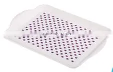 Rectangle pp & ps party food beverage trays,fruit trays