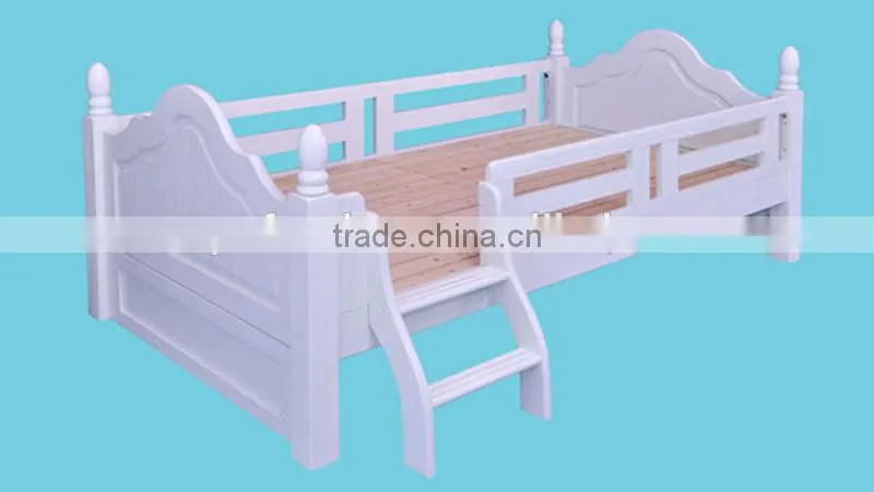 The Nobel series trundle bed for kids white color bedroom furniture SP-ZC101S