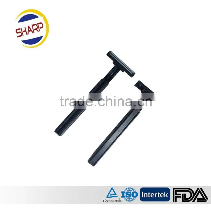 Competitive price shaving razor with double edge razor blades