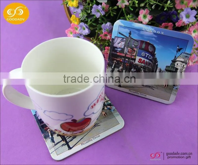 gift set promotional OEM designed custom blank beer MDF cork coaster