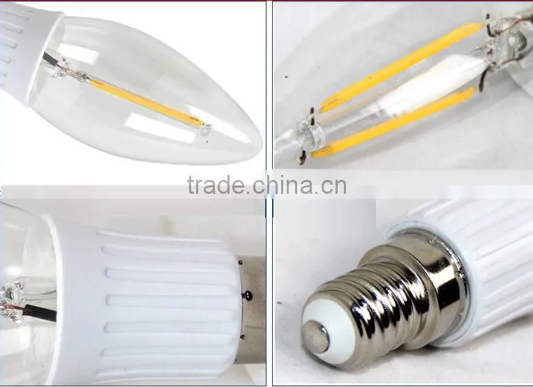 dimmable 360 degree E27 B22 filament LED bulb housing LED light 4W 6W 8W