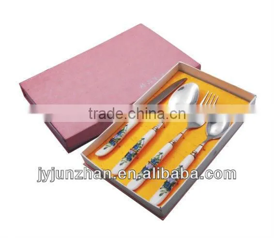 Ceramic spoon sets made by factory and sell by factory directly