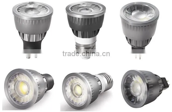 WW/PW/CW CCT 80lm/W COB 5W GU10 LED Spotlight