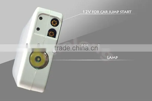 Hot sells 12000mAh white portable car mini jump starter