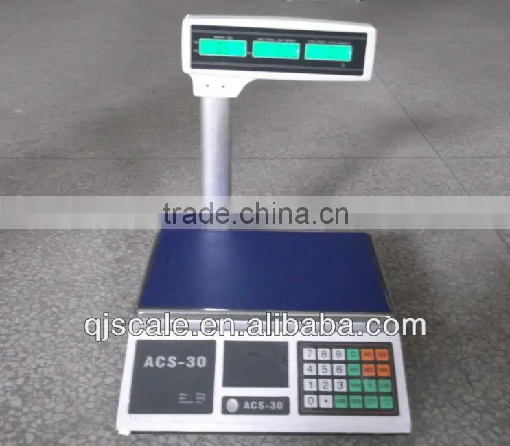 30kg Tower display price computing scale