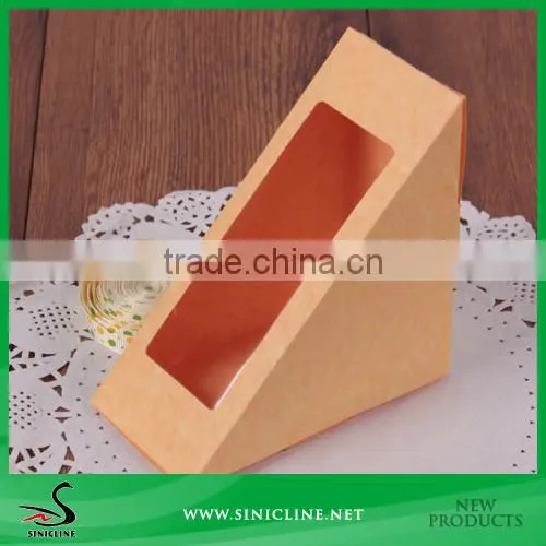 Sinicline high quality Sandwich Package Box with PVC Window