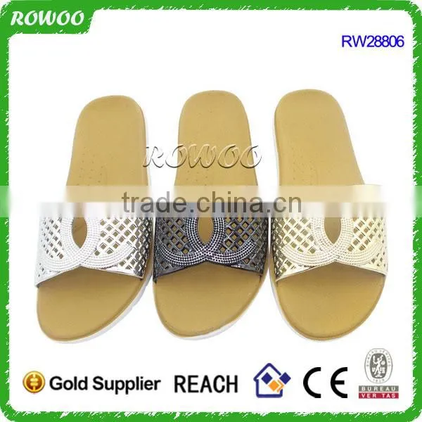 Hot sale Casual outdoor women slipper, slide sandals,beach nude slipper